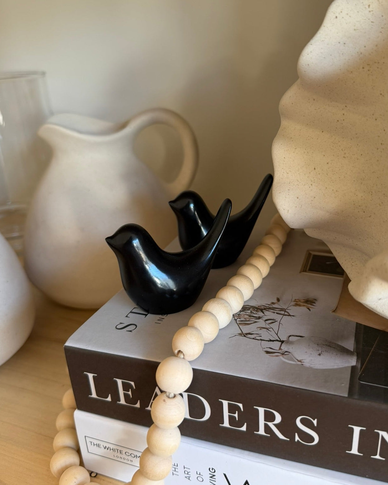 Set de 2 pajaritos de cerámica