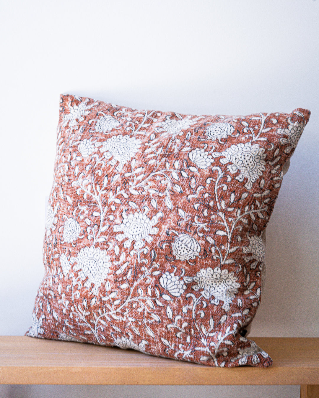 Funda de almohadón floral