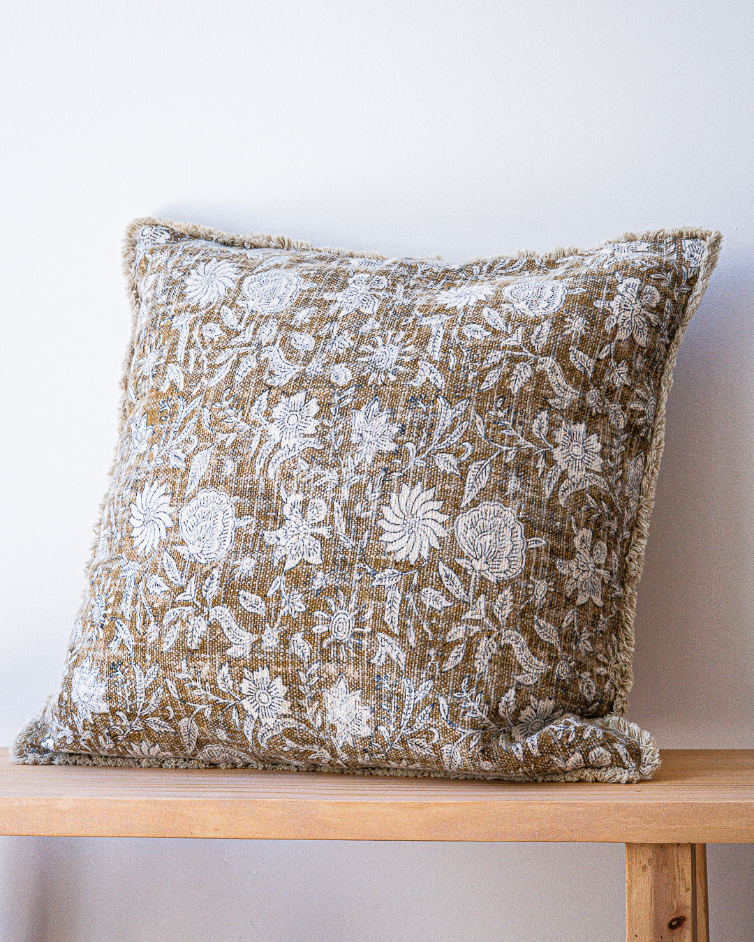 Funda de almohadón floral