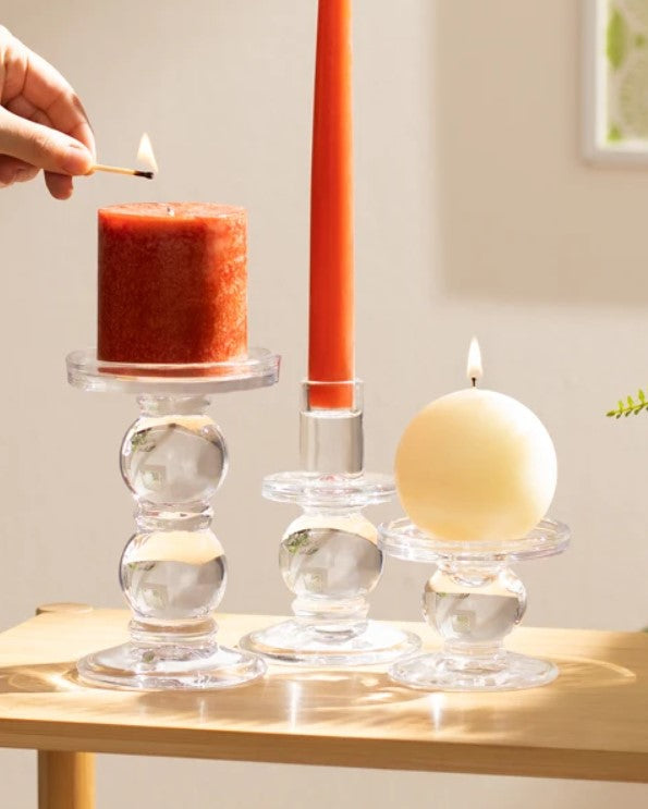Candelabro de vidrio