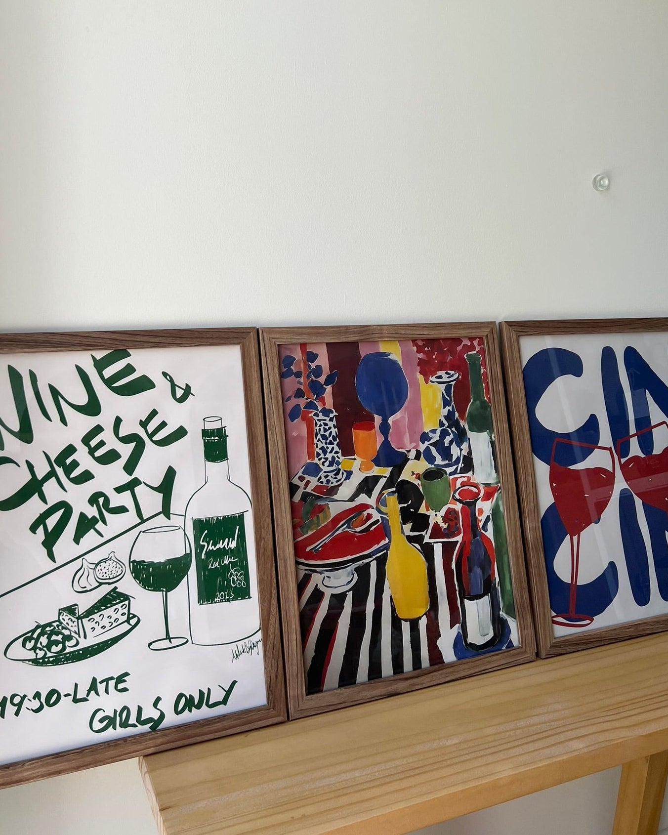 Set de 3 cuadros cincin