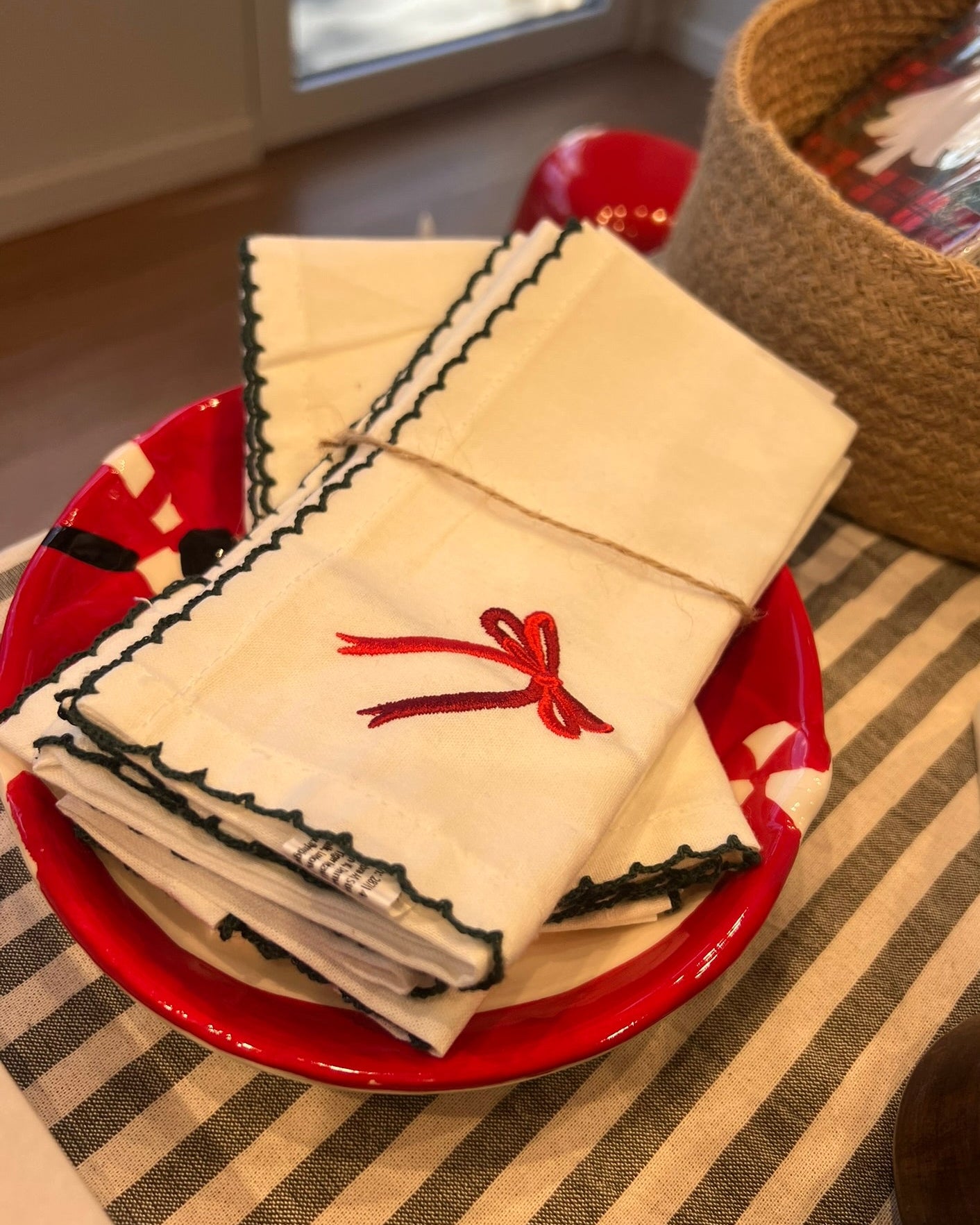 Set de 2 servilletas de tela