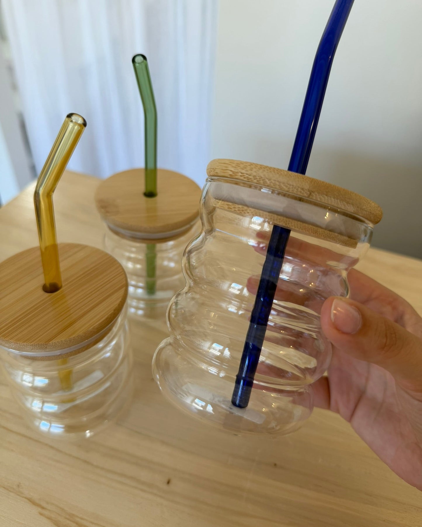 Vasos bubble + sorbete de color