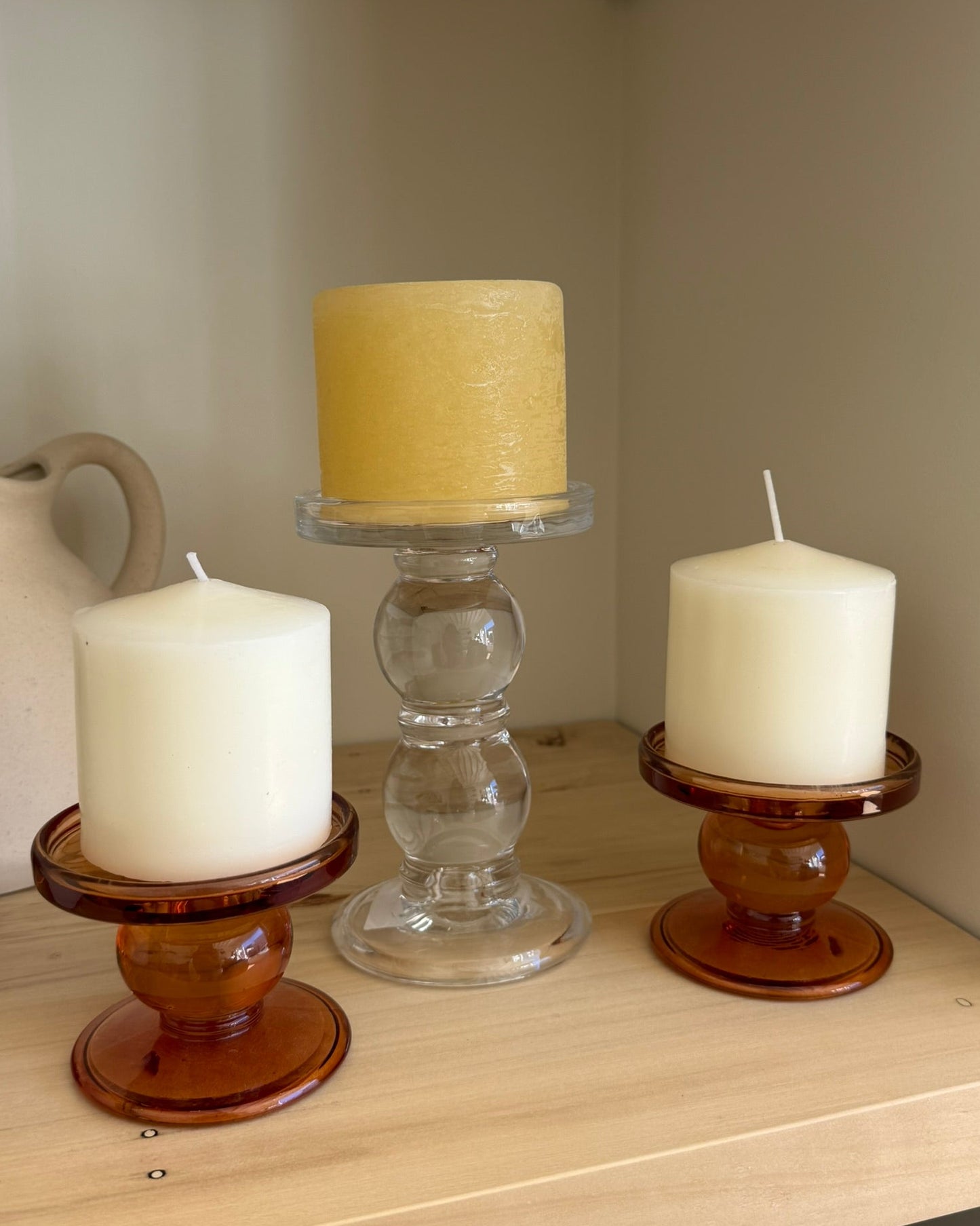 Candelabro de vidrio
