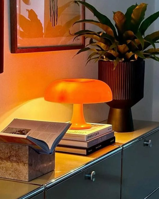 Lampara hongo naranja