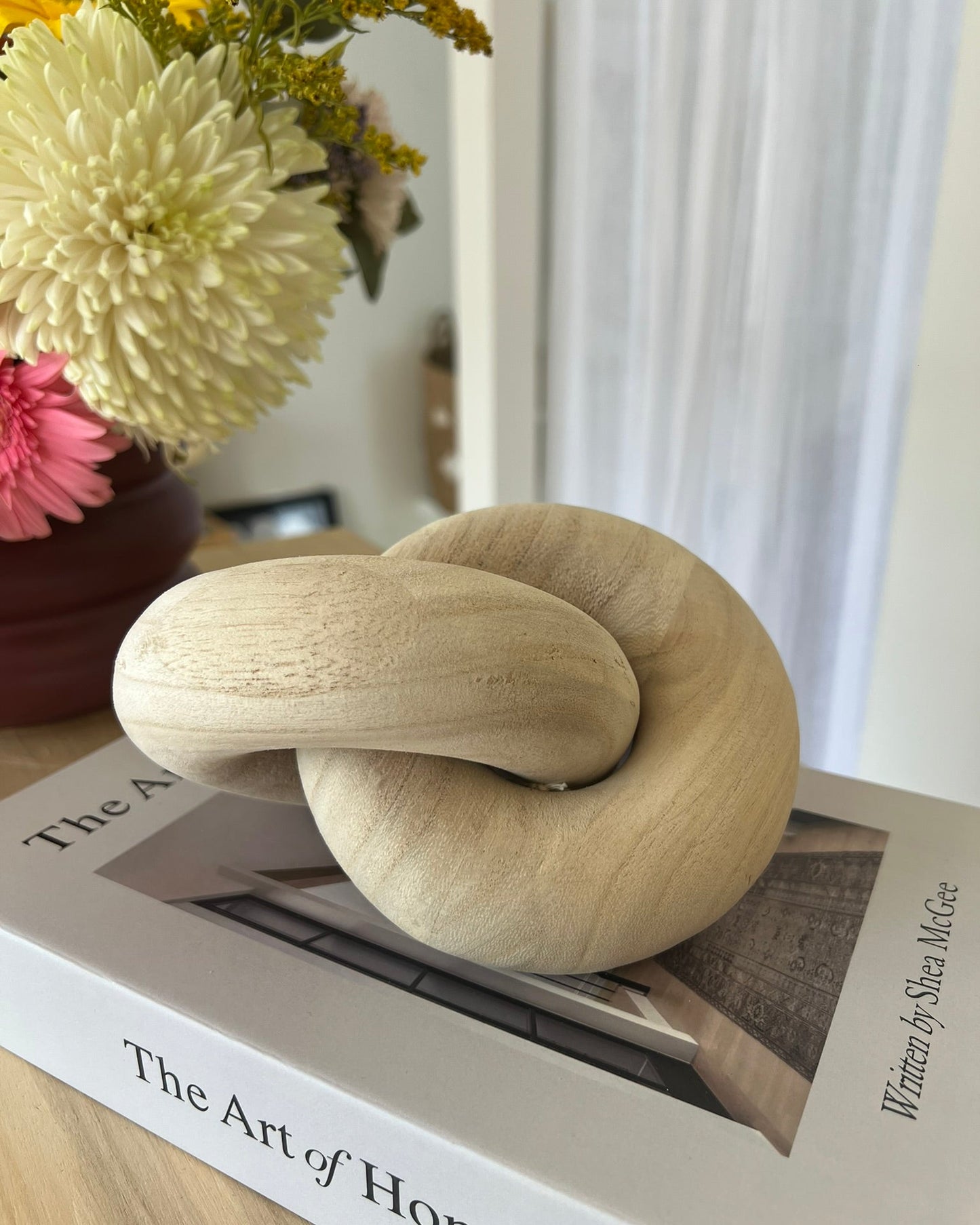 Nudo de madera decorativo